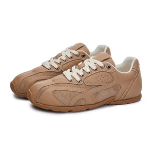 Flat Patchwork Leather Sneakers for Women’s Casual Daily Comfort