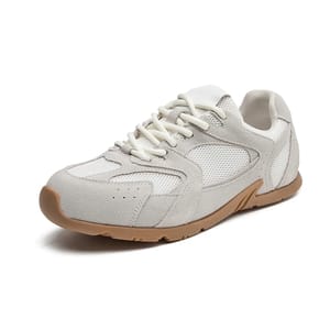 Retro Leather Lace-Up Sneakers for Women’s Casual Spring Style