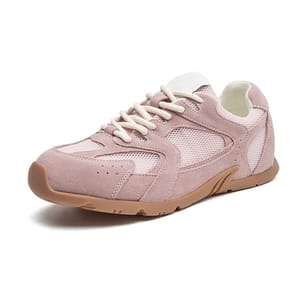 Retro Lace-Up Suede Sneakers for Women’s Spring Comfort