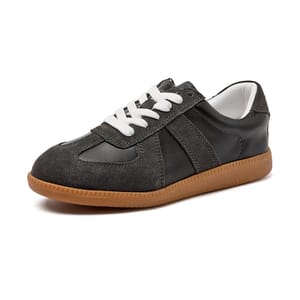 Genuine Leather Mixed Color Sneakers for Women’s Spring Comfort