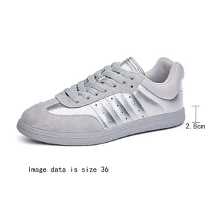 Flat Real Leather Casual Sneakers for Women with Skateboard Style Aiyuqi - Women's Low Top Sneakers 1