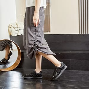 Flat Real Leather Casual Sneakers for Women with Skateboard Style Aiyuqi - Women's Low Top Sneakers 4