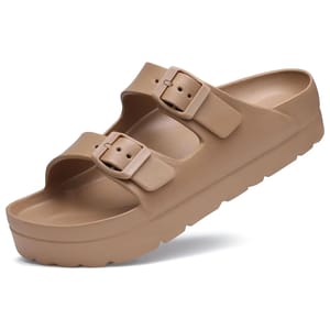 Women's Platform Arch Support Slippers for Beach and Home
