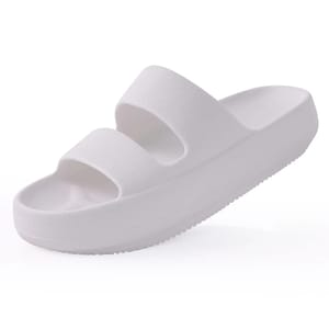 Women's Soft Platform Cloud Slides for Summer Beach Comfort