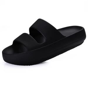 Women's Soft Platform Cloud Slides for Summer Beach Comfort