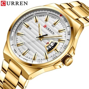 Men’s Luxury Stainless Steel Quartz Watch with Auto Date Feature Curren - Men's Dress Watches 1