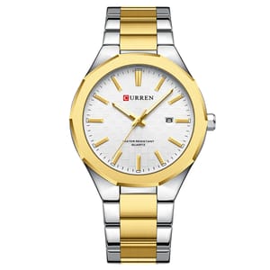 Men's Minimalist Black Dial Watch with Luminous Display