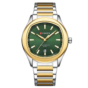 Men’s Classic Quartz Watch with Luminous Hands and Date Display