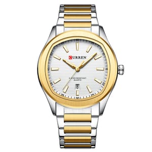 Men’s Classic Quartz Watch with Luminous Hands and Date Display
