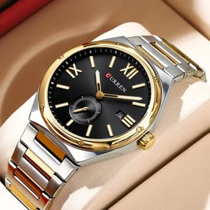 Men's Classic Stainless Steel Waterproof Quartz Watch Design