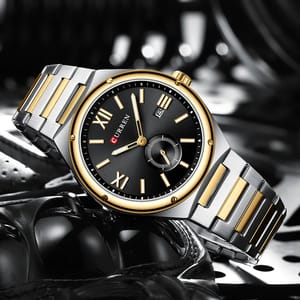Men's Classic Stainless Steel Waterproof Quartz Watch Design