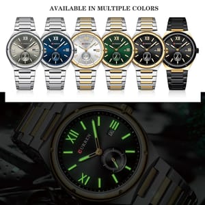 Men's Classic Stainless Steel Waterproof Quartz Watch Design