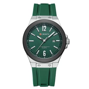 Stylish Quartz Watch for Men with Waterproof Silicone Strap