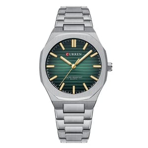 Elegant Minimalist Men's Quartz Watch with Stainless Steel Strap