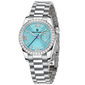 Elegant Waterproof Quartz Watch for Women with Calendar Display