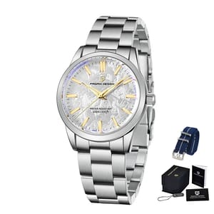 Stylish Men's Quartz Watch with Sapphire Glass and Luminous Dial