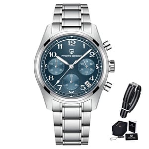 Stylish Men's Quartz Watch with Sapphire Crystal and Luminous Hands