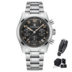 Stylish Men's Quartz Watch with Sapphire Crystal and Luminous Hands