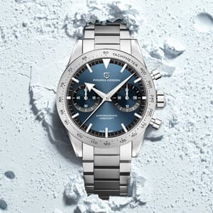 Retro Chronograph Moon Watch with Sapphire Glass and Stopwatch Pagani Design - Men's Dress Watches 1