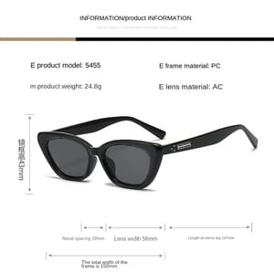 Retro Vintage Cat Eye Sunglasses for Women with UV Protection Ruisimo - Women's Cat Eye Sunglasses 3