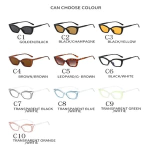 Elegant Cat Eye Rectangle Sunglasses for Women with UV400 Protection Ruisimo - Women's Cat Eye Sunglasses 5