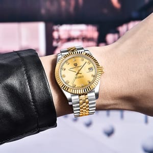 Luxury Mechanical Men's Watch with Sapphire Glass and 10Bar Waterproof