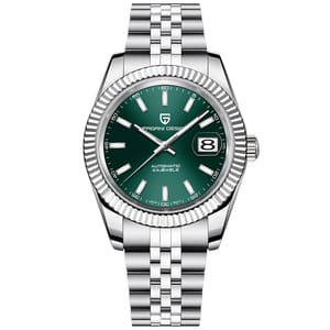 Elegant Automatic Mechanical Watch with Sapphire Glass and Calendar