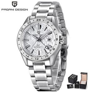 Luxury Automatic Mechanical Watch with Sapphire Glass and Calendar