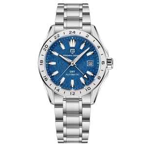Luxury Desert Texture GMT Watch for Men with Sapphire