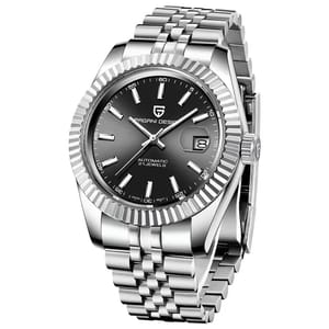 Elegant Automatic Mechanical Watch with Sapphire Crystal and Calendar