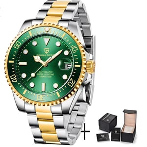 Luxury Diver Automatic Watch with Sapphire Glass and Screw Crown