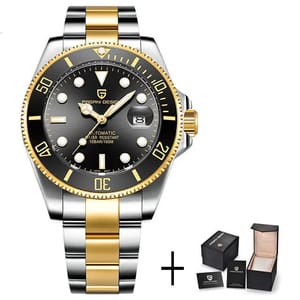 Luxury Diver Automatic Watch with Sapphire Glass and Screw Crown