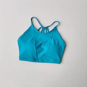 High-Impact Sports Bra with Y-Strap and Quick-Dry Fabric