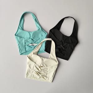 Halter Neck Sports Bra with Padded Support and Stylish Back Halter Neck Sports Bra with Padded Support and Stylish Back