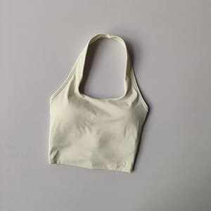 Halter Neck Sports Bra with Padded Support and Stylish Back Halter Neck Sports Bra with Padded Support and Stylish Back