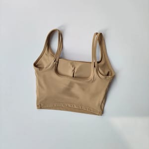 U-Shaped Back Sports Bra for Running and Fitness Support