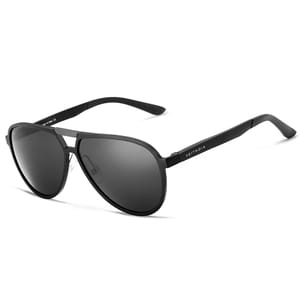 Lightweight Pilot Style Sunglasses with Photochromic Polarized Lenses