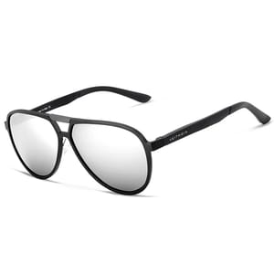 Lightweight Pilot Style Sunglasses with Photochromic Polarized Lenses