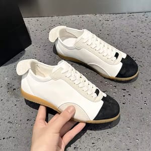 Genuine Leather Platform Sneakers for Women with Casual Style