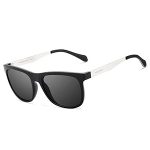 Retro Square Polarized Sunglasses with UV400 Protection Lens