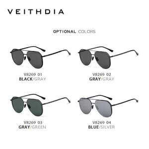 Veithdia - Men's Aviator Sunglasses 4