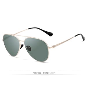 Classic Pilot Polarized Sunglasses with UV400 Mirror Lenses