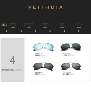 Veithdia - Men's Aviator Sunglasses 5