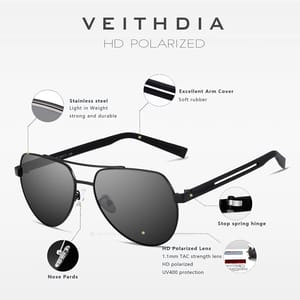 Veithdia - Men's Aviator Sunglasses 2