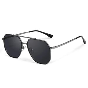 Vintage Square Polarized Sunglasses with UV400 Mirror Lenses