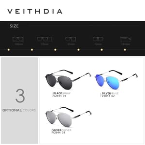 Veithdia - Men's Aviator Sunglasses 5