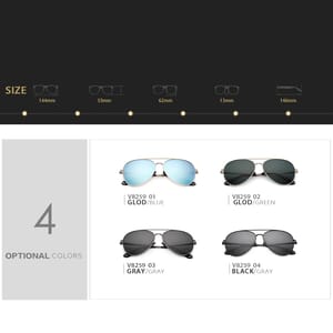 Veithdia - Men's Aviator Sunglasses 4
