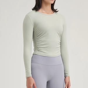 Breathable Quick-Dry Yoga Top with Full Sleeves for Women