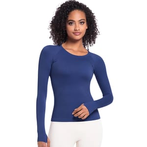 Breathable Long Sleeve Sports T-Shirt for Women’s Running and Yoga