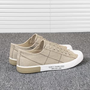 Lightweight Canvas Lace-Up Sneakers for Everyday Casual Wear